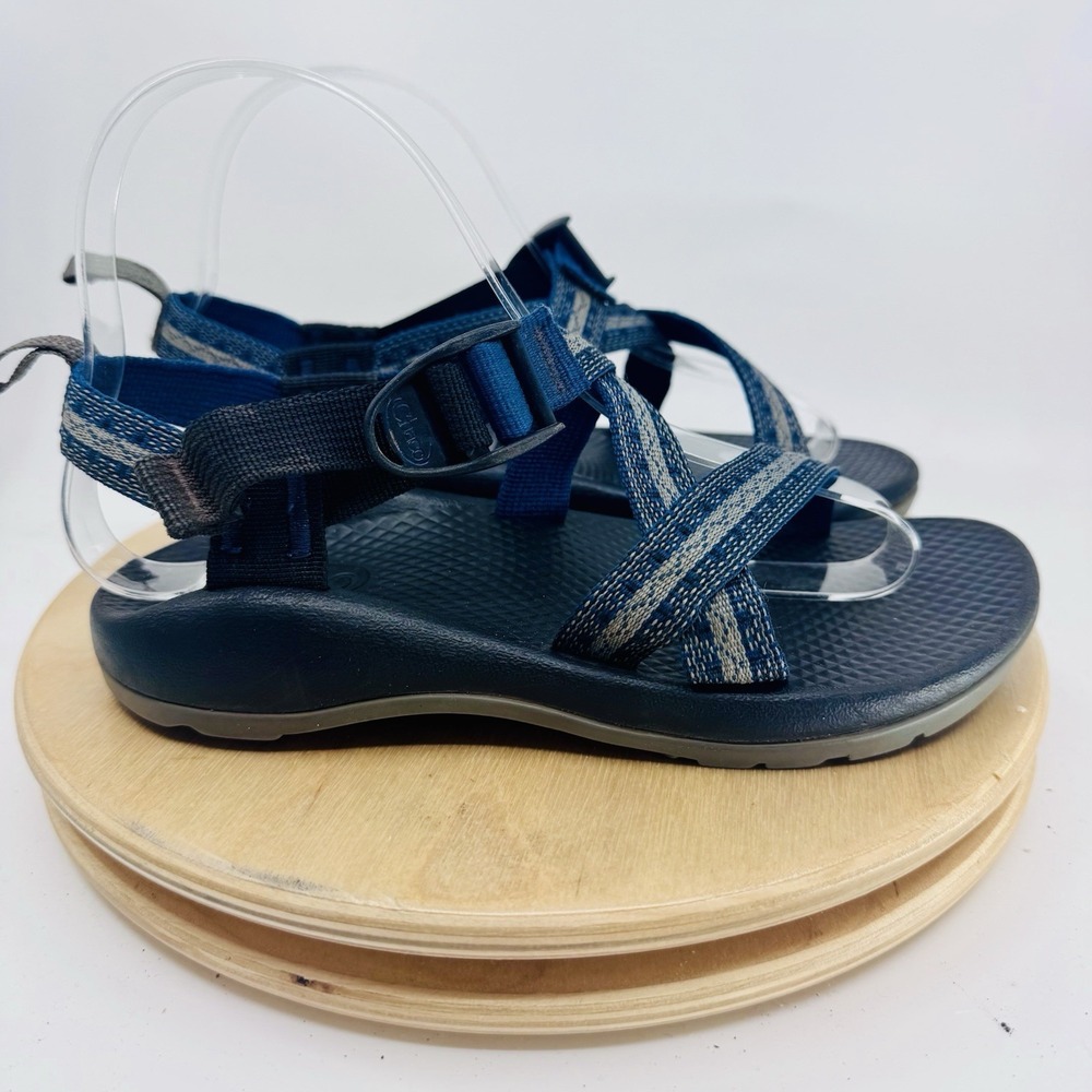 Chaco Z/2 Sandals Youth 3 Blue Water Sport Hiking Trail Shoes Boys Girls - Picture 4 of 9